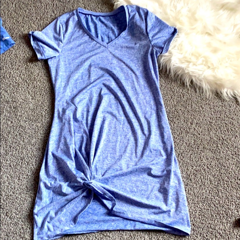 Short sleeve t short dress